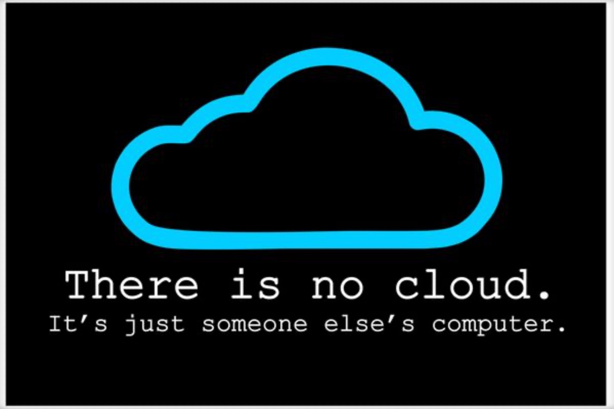 Someone else wife. There is no cloud. Someone else. No cloud someone else Computer. Or else.